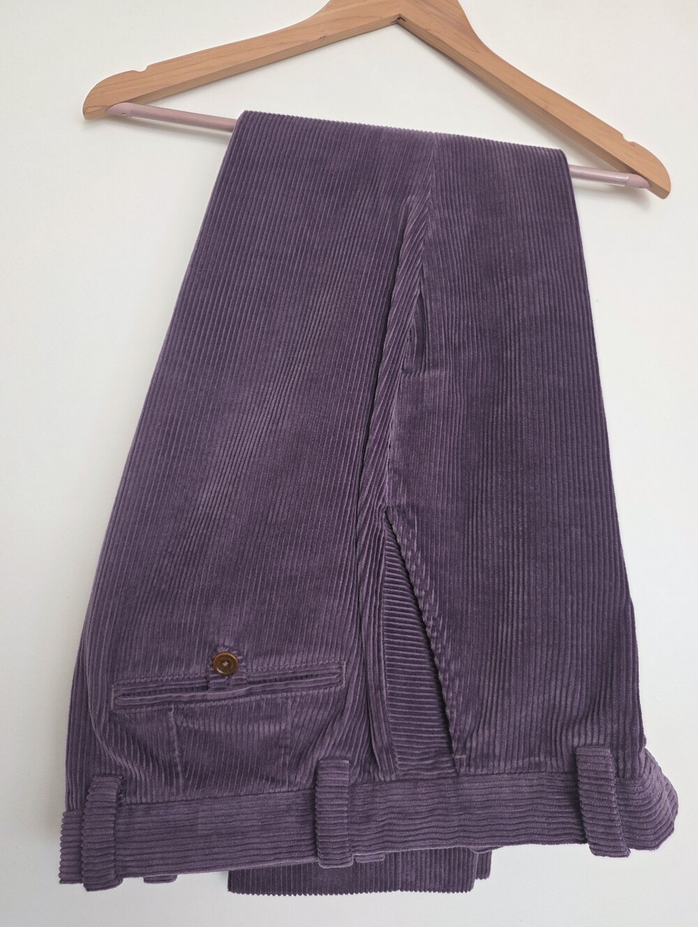 Brooks Brothers Milano Corduroy Pants Plum Purple 32x31.5
